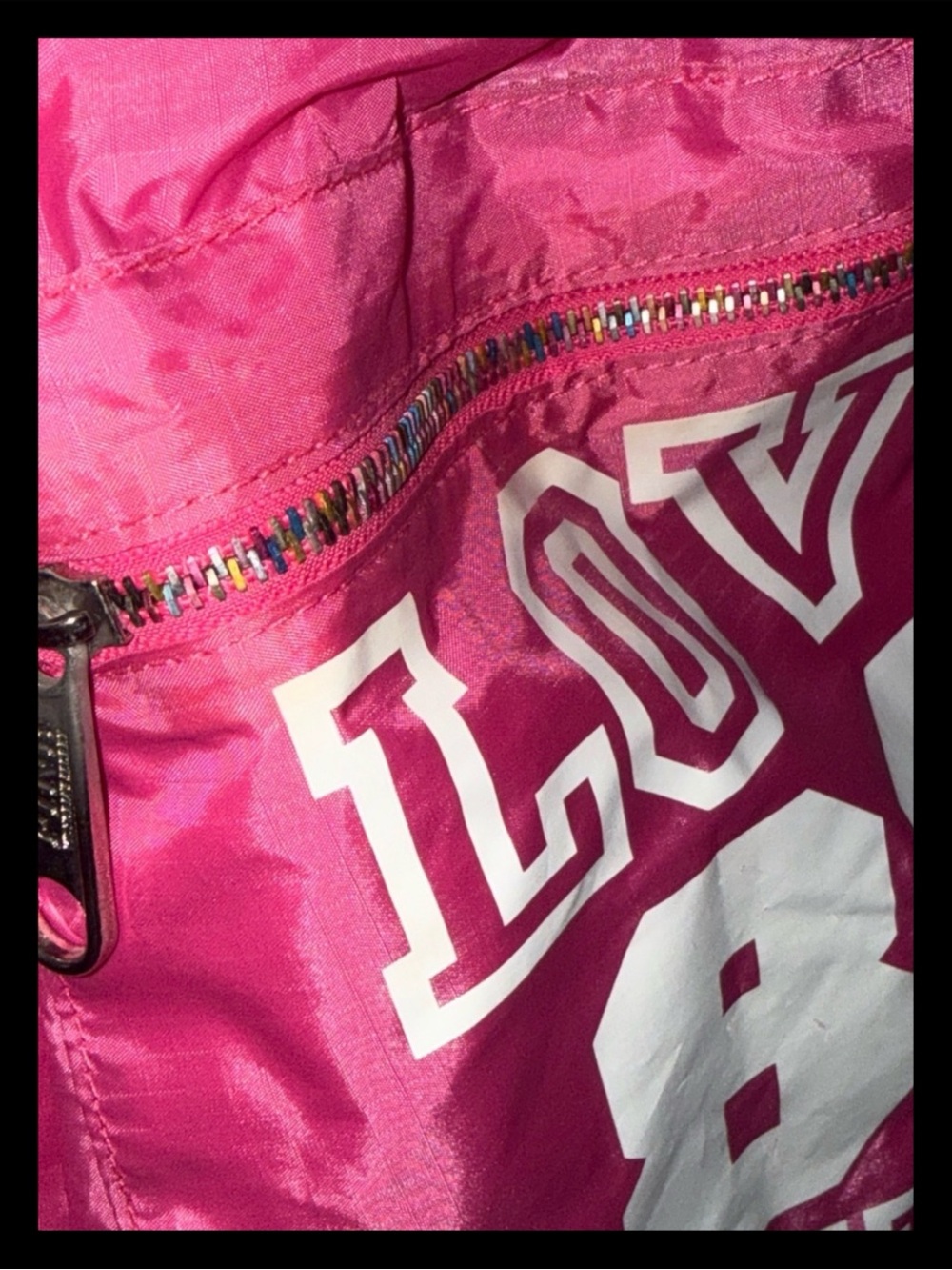 💕ⓅⒾⓃⓀ ⓋⓈ RARE/HTF/VINTAGE Drawstring Bag ✨EUC✨💕 - Picture 4 of 9
